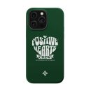 Positive hearts crew motivational phone case with uplifting message and green background, perfect for inspiring positivity and love daily.