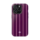 Blackberry Pinstripe - iPhone 15 Pro Case