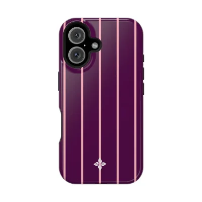 Blackberry Pinstripe - iPhone 16 Case