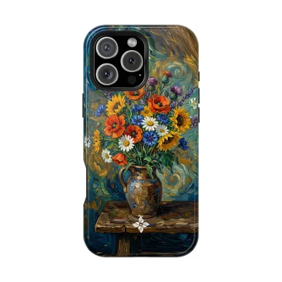 Blue Bloom – iPhone 16 Pro Max Case